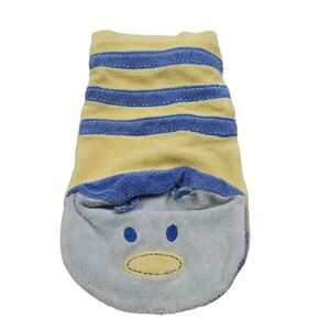 Vintage Y2K Carters Tiny Little Bee Blue Yellow Washcloth Puppet